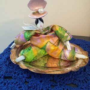 Poupee Millet Doll with Pearl and Ring in Shell